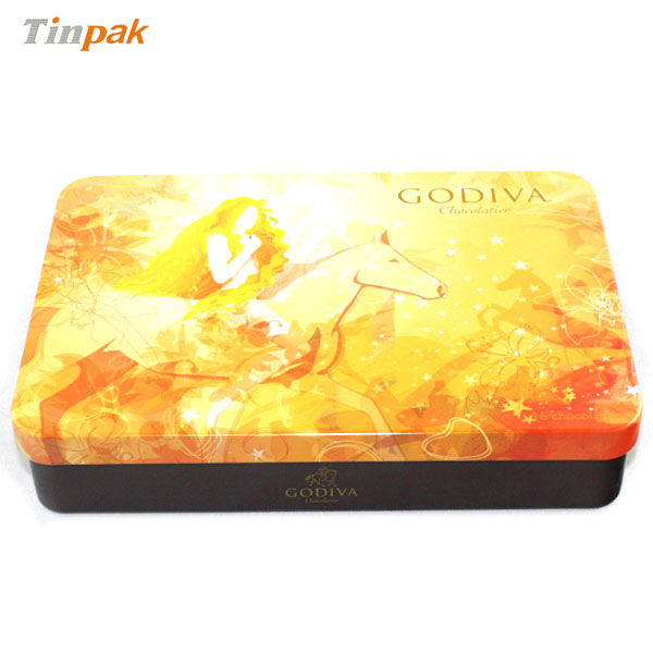 Godiva Chocolate tin box