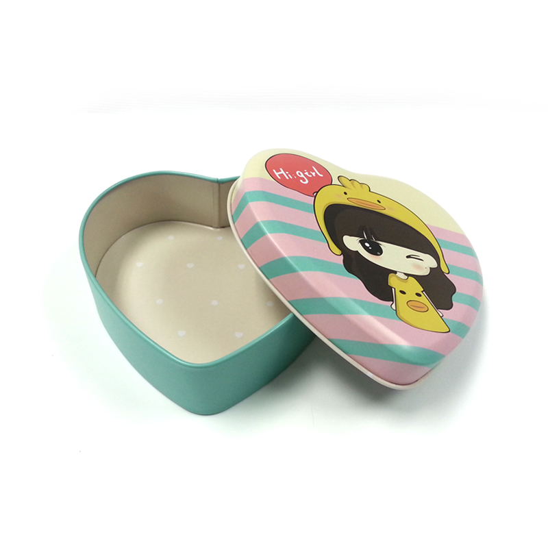 cute heart tin box