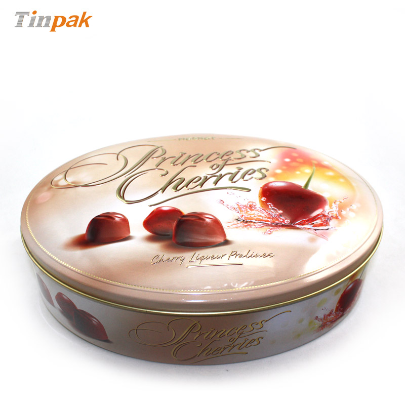 3D embossed chocolate tin