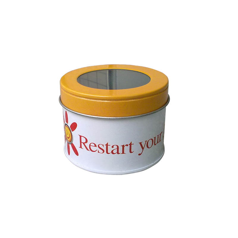 Wholesale small round tea tin box