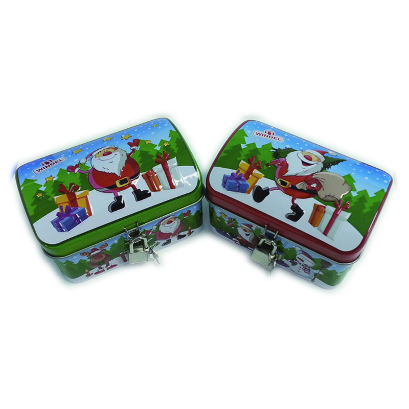 Christmas tin box