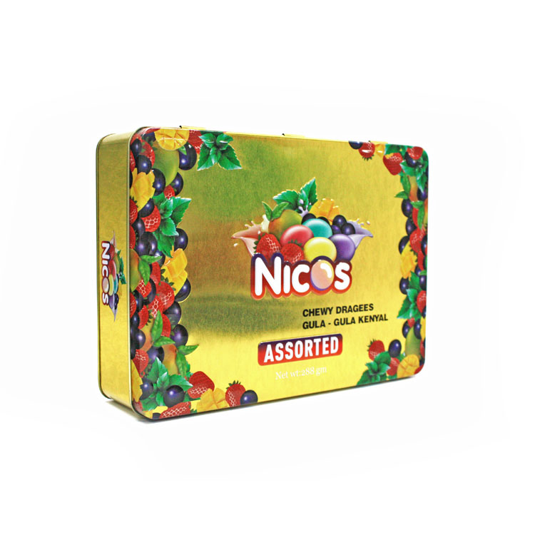 rectangular embossed candy tin factory