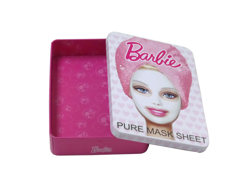  fashion rectangle cosmetic tin