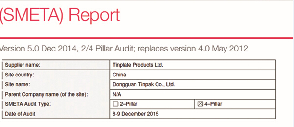 Sedex Audit 