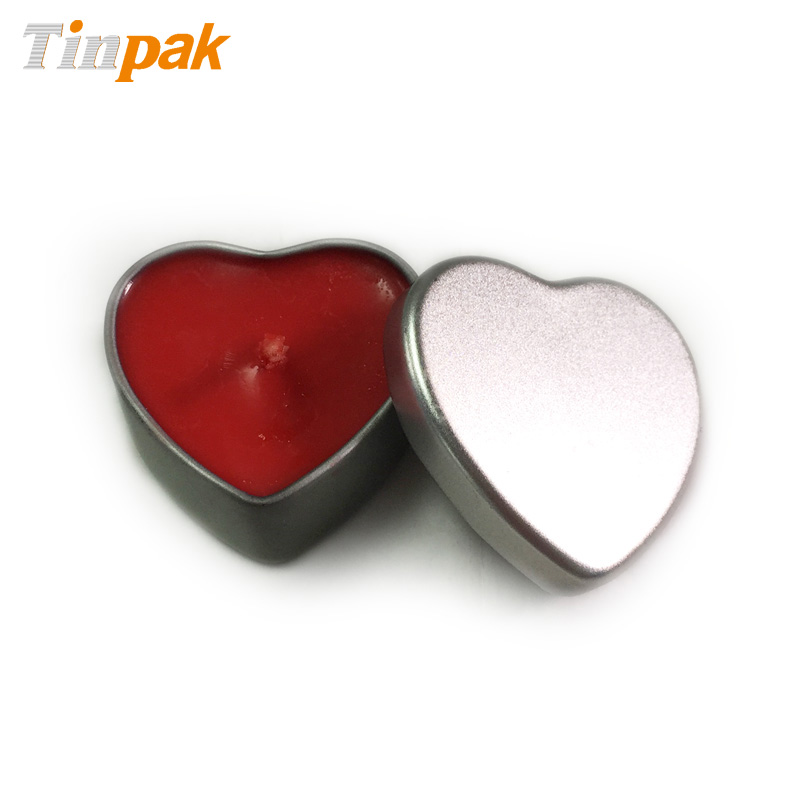 heart shaped candle tins
