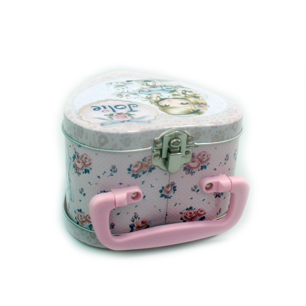 Heart tin box