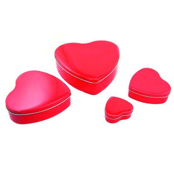 Heart tin boxes
