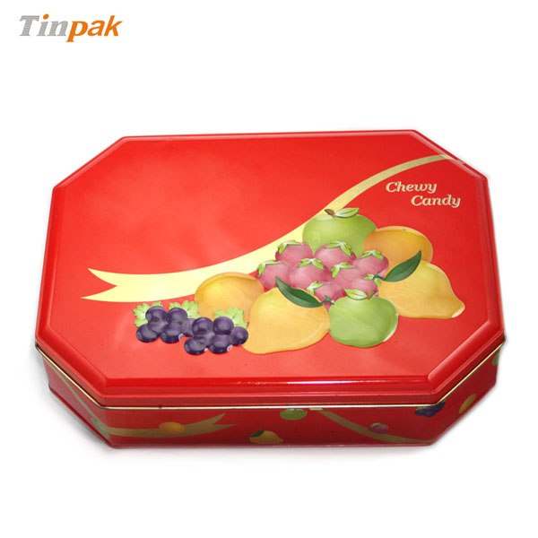Quality tin box for candy packing