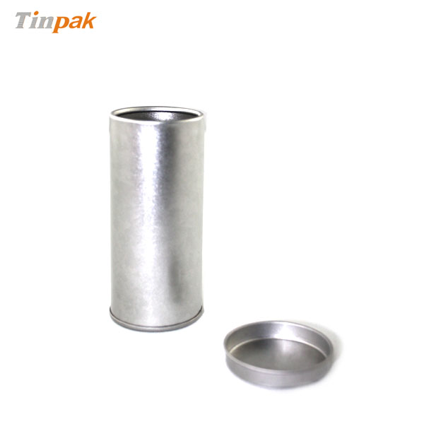 Round tin for candy packing