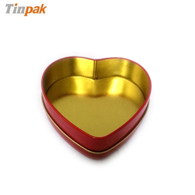 heart tin box for gift