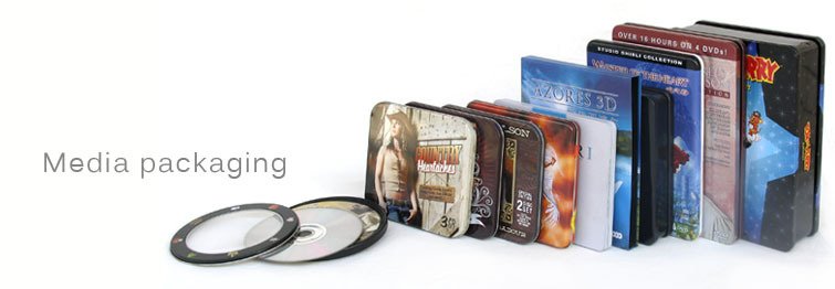 variety of CD/DVD tin packaging box