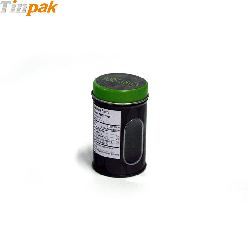 Biodegradable 50gram spice tin holder with shaker insert