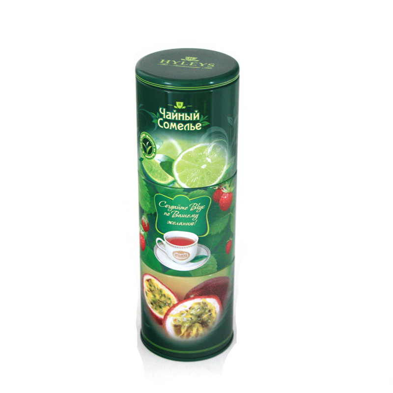 round tea tin caddy suppier