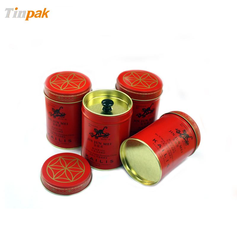 wholesale round airtight tea tin boxes suppliers