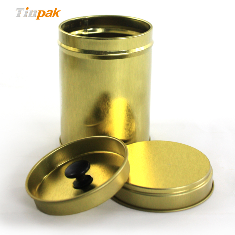 Wholesale Round Tea Tin Container with Plastic Cover Factory