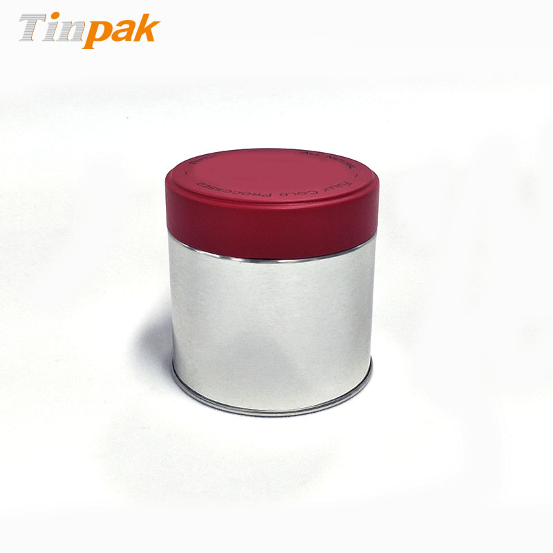 wholesale customized round metal boxes with twist lids